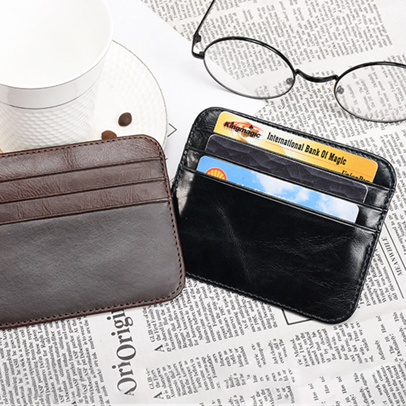 AP121 Ultra Slim Cowhide Leather Card Holder Storage Bag Coin Purse Credit Card Case AP121 Ultra Slim Cowhide Leather Card Holder Storage Bag Coin Purse Credit Card Case